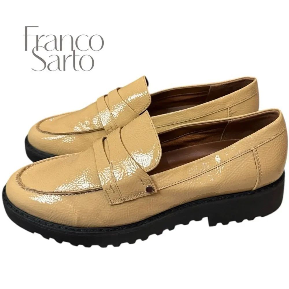 Franco Sarto Women's Cassandra Patent Slip-on Loafers 8
